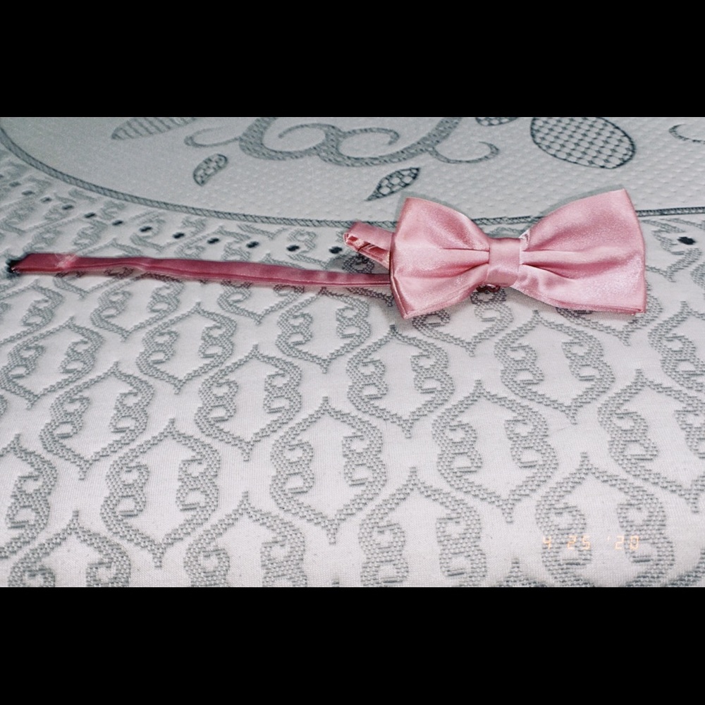 pink bow tie